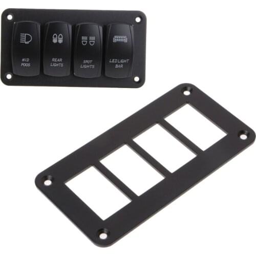 Aluminum Rocker Switch Panel 2/3/4/6 Way Housing Holder For Car Boat Auto Parts Q9QD