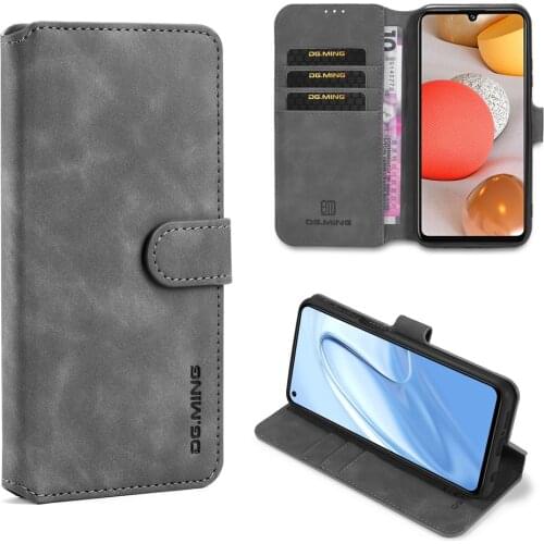 Case For Samsung Galaxy A20S Leather Luxury Magnetic Leather Wallet Phone Case Protective Shockproof Full Cover