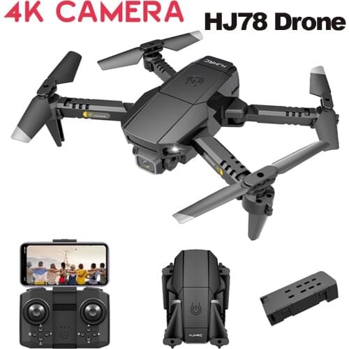 4K Mini Drone 2.4GHz Anti-jamming Stable Flight With HD Dual Camera Folding Aircraft WIFI FPV RC Helicopter Boy RC Dron Toy Gift