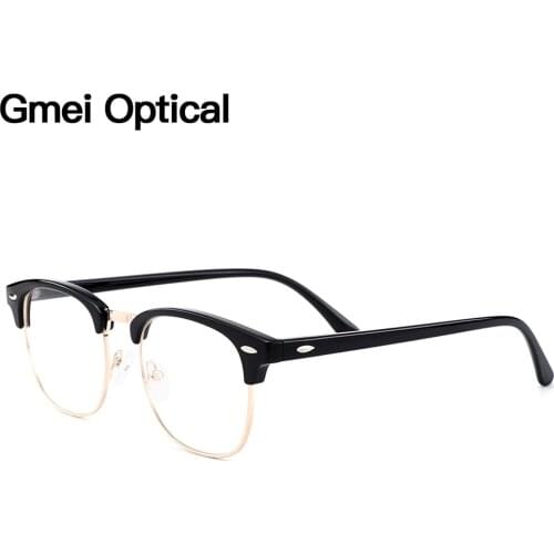 Gmei Optical Retro Full Rim Plastic Glasses Frame For Men And Women Myopia Presbyopia Reading Prescription Eyeglasses H8004