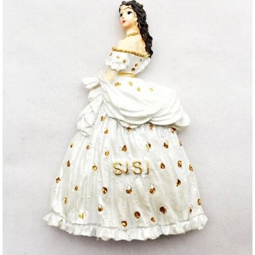 Hot Sale Austrian Folk Costumes 3D Fridge Magnets Tourism Souvenirs Refrigerator Magnetic Stickers Home Decortion