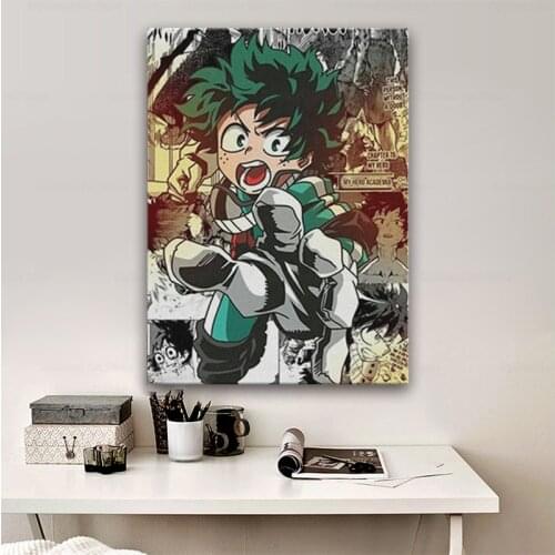 My Hero Academia Izuku Midoriya canvas painting decor wall anime picture bedroom study home living room decoration prints poster