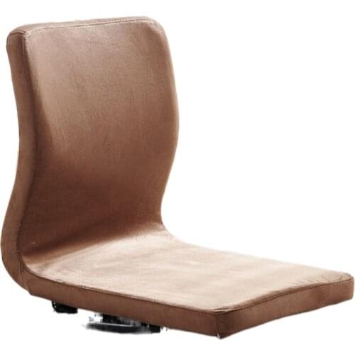 Multipurpose 360-Degree Swivel Floor Chair w/Lumbar Support Japanese Style Furniture Economic Tatami Zaisu Legless Chair Sitting