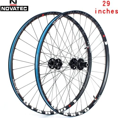 Novatec mountain bike wheel set 29 inch DH bearing XD641SB XD642 vacuum 7-11 speed disc brake 32H Barrel shaft bicycle wheels