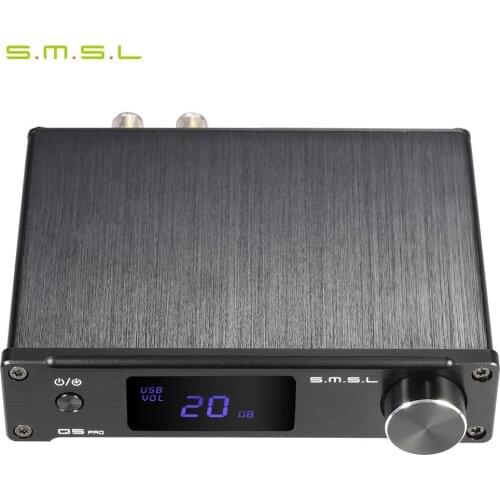 S.M.S.L pro Mini Portable HiFi Digital 3.5mm AUX Analog/ USB/ Coaxial/ Optical Stereo Audio Power Amplifier Amp with Controller