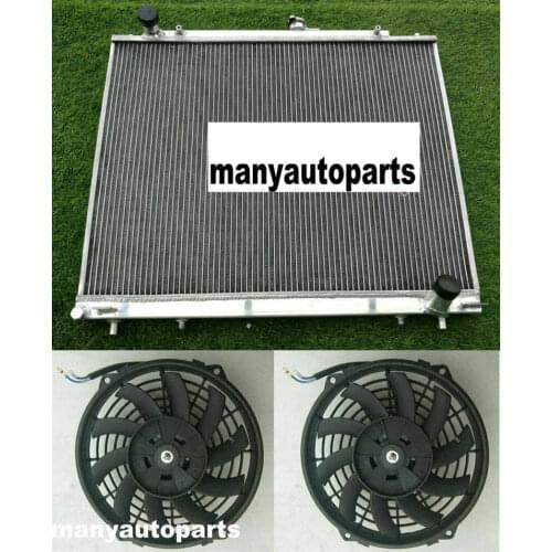 Radiator and fans For Mitsubishi Pajero III IV Montero/Shogun/Sfx V60/V70/V80 NM NP NS NT V68W/V78W 2.8/3.2L V6 Diesel AT 00-17