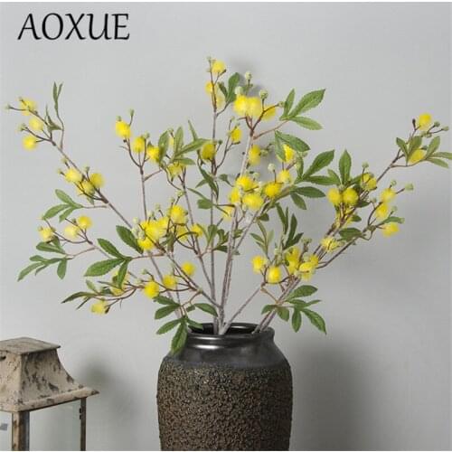Sen simulation plants single hairy fruit handmade diy fruit artificial flowers arrangement home wedding decoration fake flower