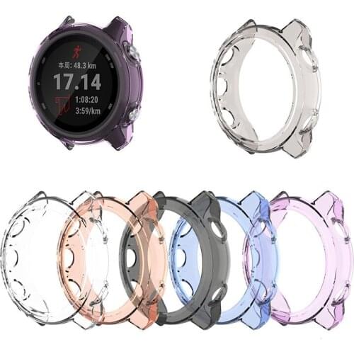 TPU Case For Garmin Forerunner 245 Watch Protective Case Transparent Protective Shell Soft Tpu