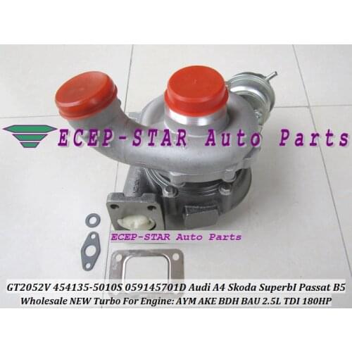 GT2052V 454135-5010S 454135-0008 059145701D 454135 Turbocharger For Audi A4 Skoda Superb I VW Passat B5 AYM AKE 2.5L TDI 180HP