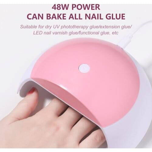 48W Nail Dryer UV Nails Lamp For Manicure Dry Nail Drying Gel Ice Polish Lamp LED Auto Sensor 60s 80s 99s Nail Dryer Art Tool