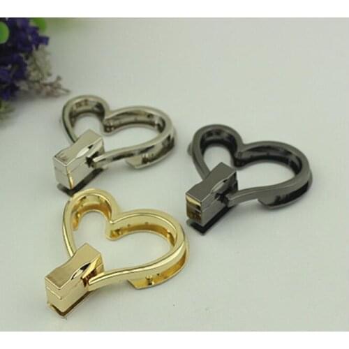 10 pcs/lot) factory wholesale luggage handbag hardware accessories love shape switch twist lock