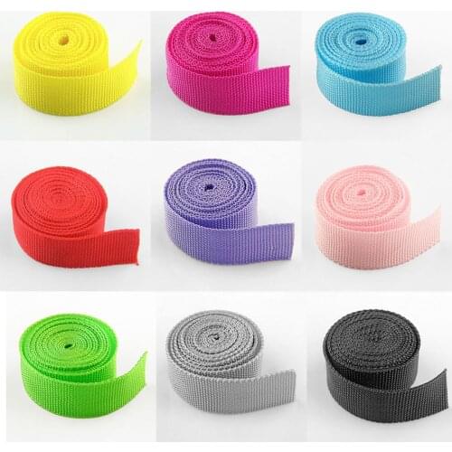 100 Yards/Lot 20mm Width PP Webbing Strap Ribbon Backpack Tape Bag Strap Sewing Accessories Handmade Craft 14 Colors