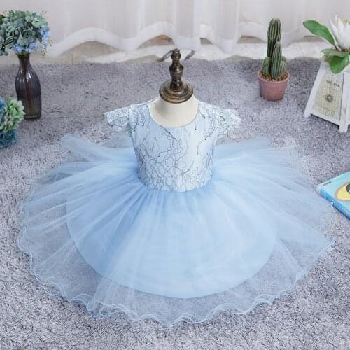 2021 Childrens princess dress summer New dress Evening dresses wedding party bridesmaid for girls Formal for 2 3 4 5 years