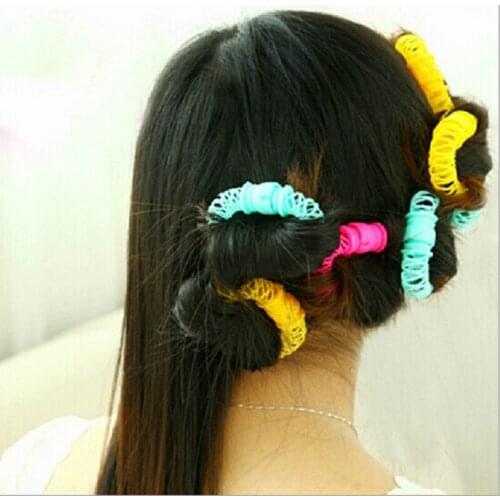 8 Pcs/Lot Magic Curler Hair Rollers Curls Roller Lucky Donuts Curly Hair Styling Make Up Tools Accessories For Woman Lady