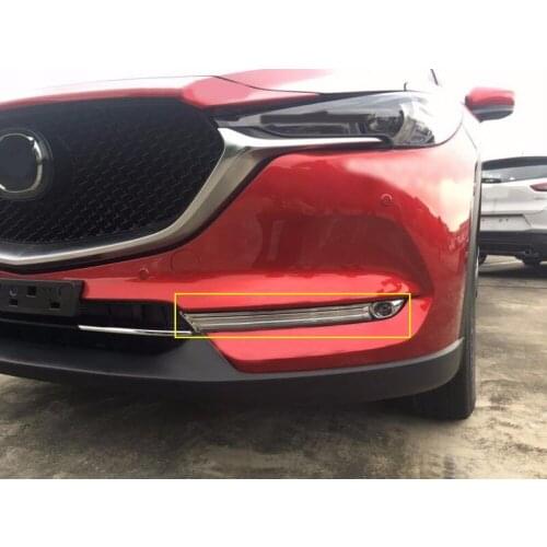 ABS Chrome Front Fog Lamps Cover Trim Fog Lamp Shade Trim for mazda CX5 CX 5 CX-5 2017 2018 Car Accessories Styling
