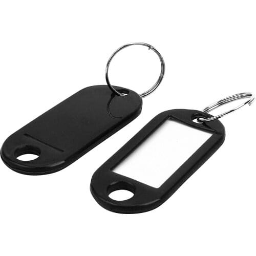 Key Ring Tags (100 pcs black)