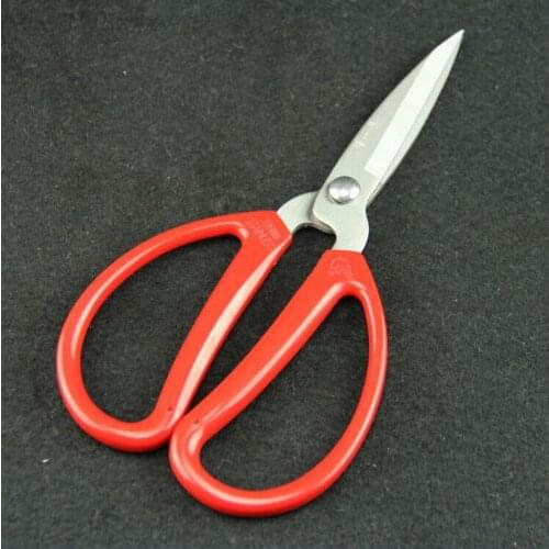 Hangzhou Zhang xiaoquan HBS-198mm household stainless steel scissors high quality red handle office student art craft scissors