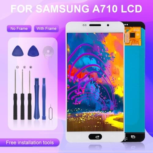 Catteny Promotion Replacement For Samsung Galaxy A710 Display A710F With Touch Screen Digitizer A7 2016 LCD Assembly Free Ship