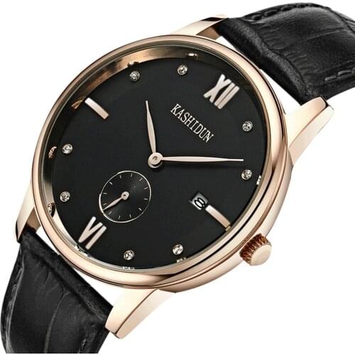 New Fashion Brand Quartz Watch Leather Strap Men‘s Chronograph Business Wristwatch Auto Date Male Clock Relogio Masculino