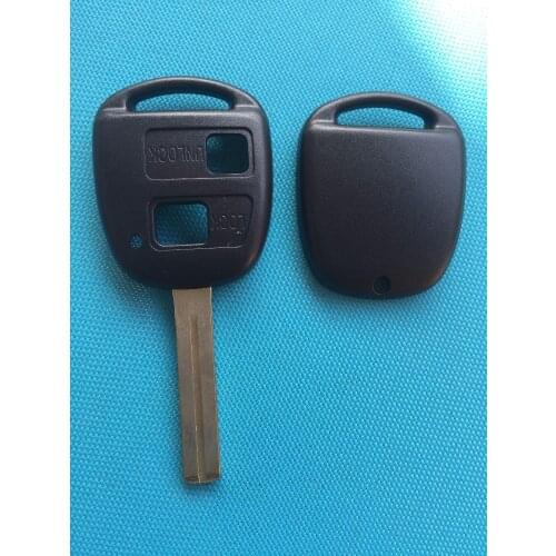 1Pc New Replacement 2 Buttons Remote Key Case Uncut Blade Toy48 Short For Lexus GX470 RX350 ES300 RX300 RX400h SC GS LS No Logo