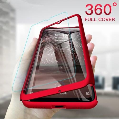 360 Degree With Glass Film Phone Case For Samsung Galaxy A80S A60 A70 A40 A50 A10S A10 A10E A20 A20S A20E A30 A30S A50S PC Cover