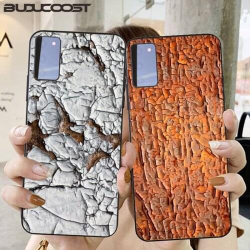 Cracked bark texture Phone Case for Samsung S6 S7 edge S8 S9 S20 S21 S30plus ultra S21/S30 S10-5G lite 2020 S10E