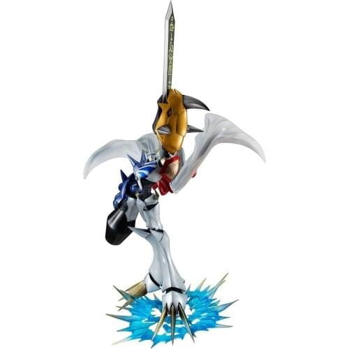 Megahouse MDigimon Adventure: Omegamon Gem Series PVC Statue Action PVC Figure Anime Model Collection Kids Toys