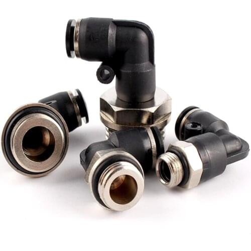 G-threaded Elbow PL8-02/4-M5/6-01/10-03 Pneumatic Tracheal Connector Quick Quick Plug Connector