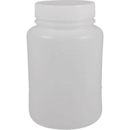 Laboratory Chemical Storage Case White Plastic Widemouth Bottle 500mL