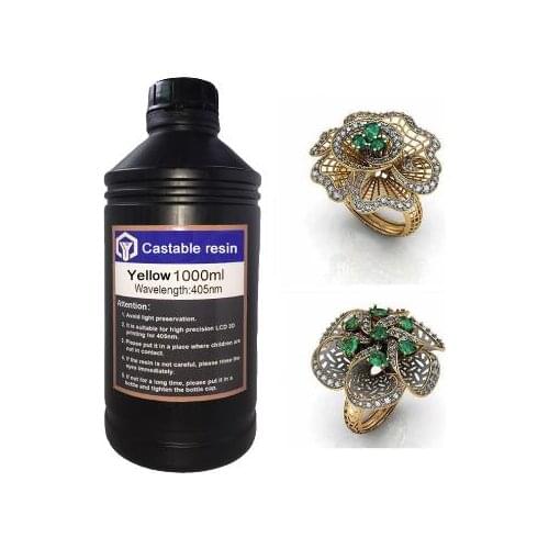 3D printer Castable resin Jewelry liquid Casting / Wax resin for LCD/DLP/SLA 3d printer 1000 ml
