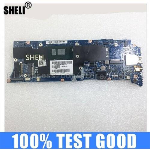 SHELI for Dell XPS 13 9360 Laptop Motherboard 8GB I5-7200u CPU CAZ00 LA-D841P T9VPC 0T9VPC CN-0T9VPC Notebook Pc Mainboard Good