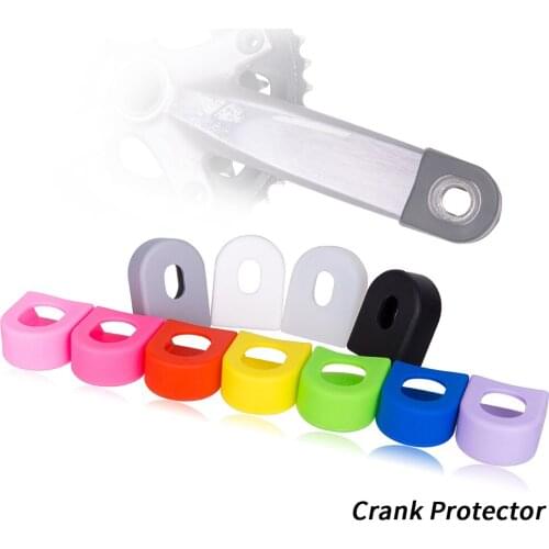 MTB Road Bike Crank Protector Carbon Crankset Silicone Gel Cover Protective Sleeve Bicycle Boots 2pcs Bicycle Accessories