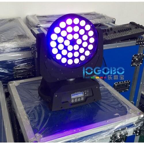 Pack of 6 Zoom Led Moving Head Wash Light 10Wx36 RGBWA 5in1 DMX KTV Club Bar Disco DJ Professional ADJ Lighting Stage Equipment