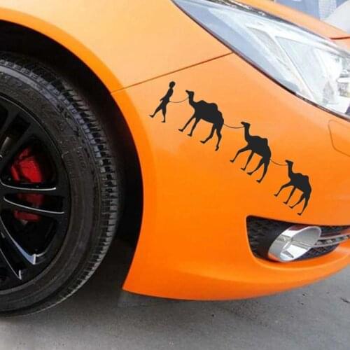 Car Stickers Decor Motorcycle Decals Funny Camel Caravan Decorative Accessories Creative Sunscreen Waterproof PVC