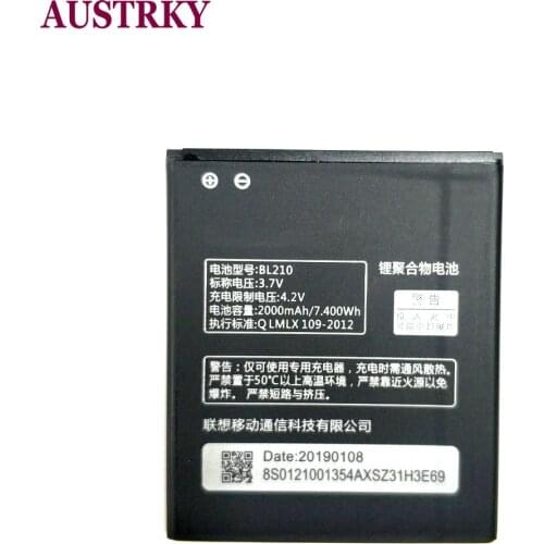 New BL210 For Lenovo A536 A606 S820 S820E A750E A770E A656 A766 A658T S650 Mobile Phone Batterie 2000mAh