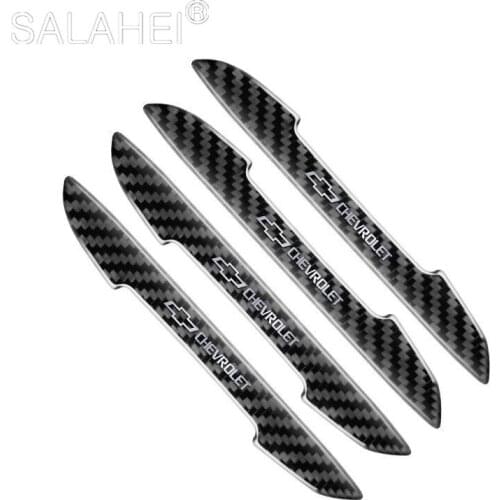Carbon Fiber Pattern Bumper Strip Car Door Rearview Mirror Protective Anti-Scratch Stickers For Chevrolet Patriot Liberty Wrangl