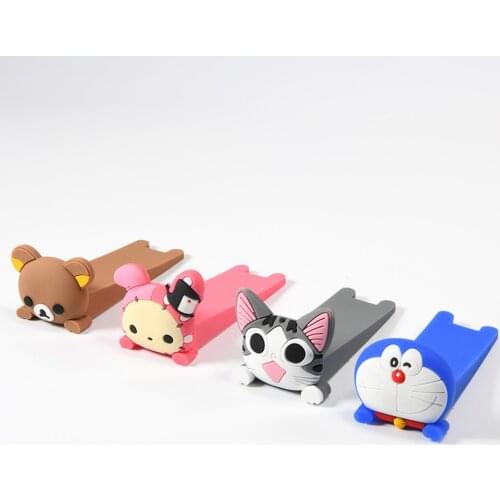 Baby Safety Protector Cute Cartoon Silicone Figure Door Stopper Wedge Door Jam Catcher Block Guard Home Door Stop