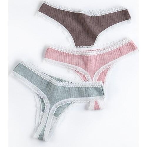 Q Panties for Women G-String Underwear Fashion Thong Sexy Cotton Panties Ladies G-string Soft Lingerie Low Rise Panty