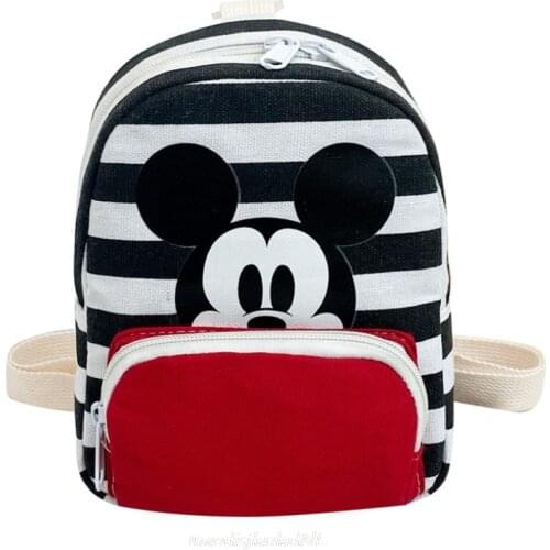 Disney Cartoon Backpack For Baby Boys Girls Minnie Mickey Mouse Children Lovely Schoolbag Kindergarten Schoolbag Kids Gift