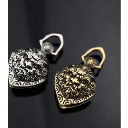 Seiko Brass Beast Bells Retro Animal Amulet Key Pendant for men and women