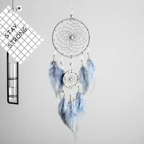 Gray Dream Catcher Kits, DIY Handmade Craft, Indian Style Dreamcatcher Kits, Handmade Room Decor, Birthday Gift, Dreamcatcher