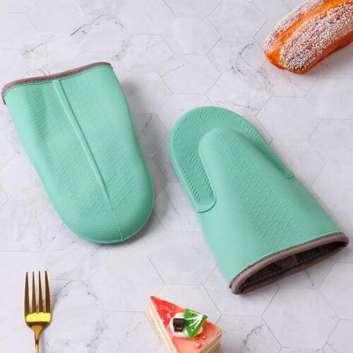 Silicone Fashion Dish Bowl Microwave Glove Cotton Lining Microwave Glove Heat Resistant Kitchen Tools