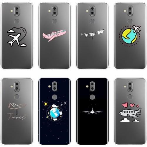 Back Cover For Nokia 7.1 6.1 5.1 3.1 2.1 Soft Silicone Airplane Star Travel Flying Phone Case For Nokia 2.1 3.1 5.1 6.1 7.1 Plus