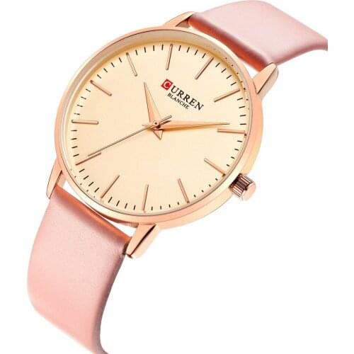 CURREN 9021 Trending Brand LadiesElegant Quartz watch strap Waterproof super slim all type Casual wristwatch
