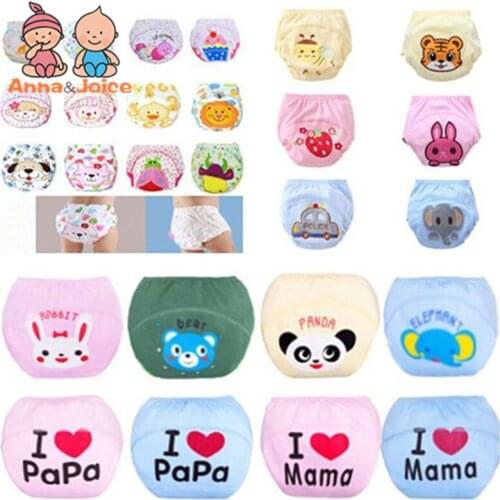 10pc/Lot Cotton Baby Reusable Diapers Washable Children Nappies Training Pants