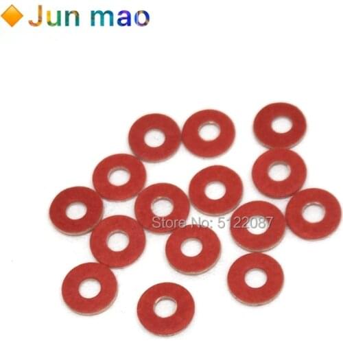 250pcs M3 Red Insulating Fiber Washer Insulation Screw Gasket