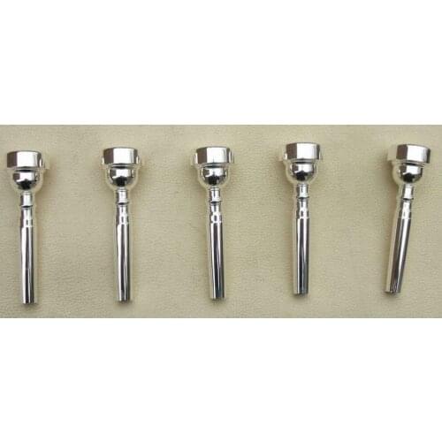 5 pcs trumpet mouthpiece: 7C silver plated