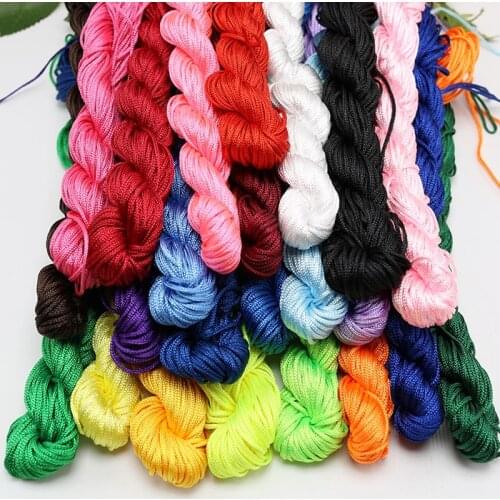 DIY accessories hand woven wire Necklace Bracelet rope accessories fine paragraph coffee color 1mm jade line A #1285