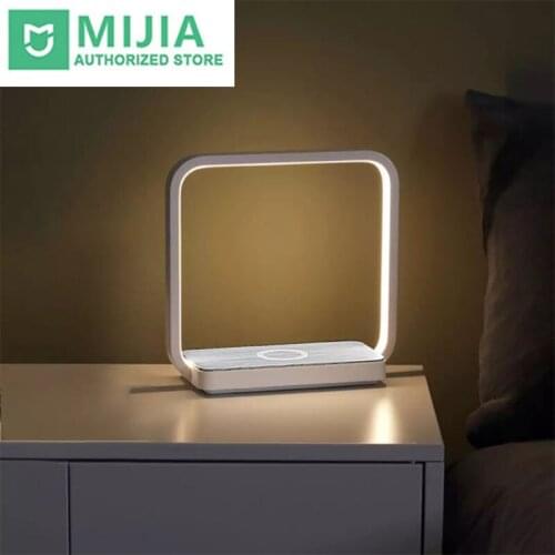 Xiaomi huaqu mobile phones wireless charger Bedside led Lamp Touch Control Night light 12W