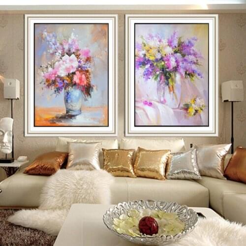 DIY5D Diamond Painting Flowers Series 3D Cross Stitch Full Diamond Embroidery Mosaic Diamonds Wall Stickers Home Paintings A6221